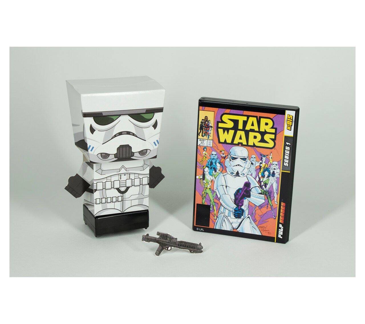 Pulp Heroes Snap Bots Pull Back Star Wars 3D Figure Stormtrooper